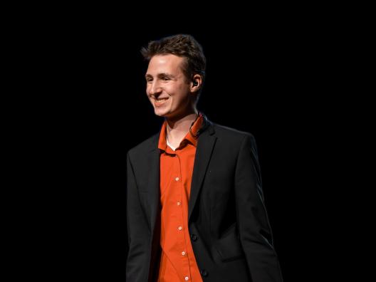 Tristan Schulz auf der Bühne